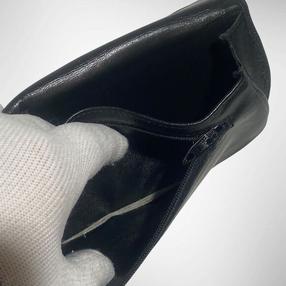 Vintage Women's Bifold Wallet Purse Black Brown Soft Genuine Leather Retro Style - Picture 6 of 12